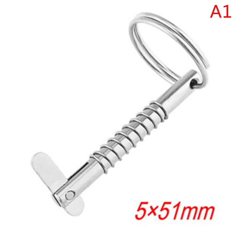 5mmx51mm Marine Grade 316 Stainless Steel Quick Release Pin For Boat Bimini Top Deck Hinge Marine Hardware Boat 1 Pc