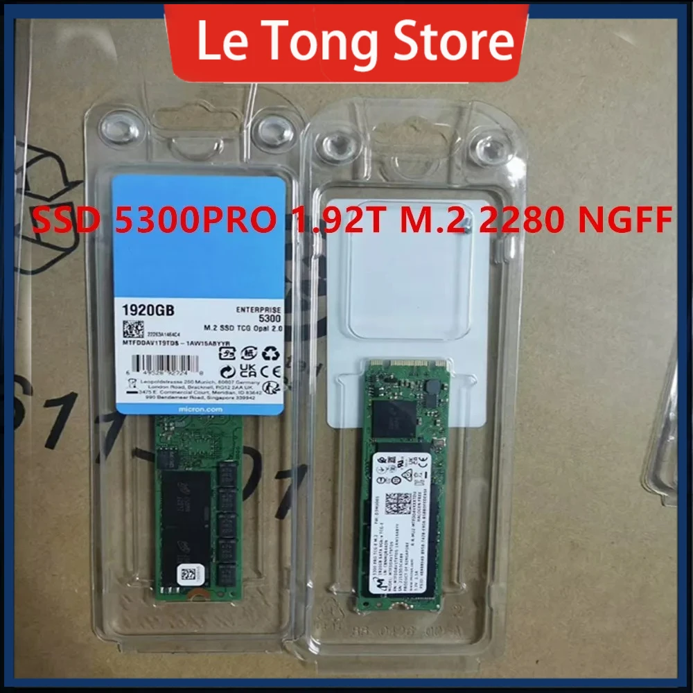 Originele Voor Micron SSD 5300PRO 240G 480G 960G 1.92TB M.2 NGFF 2280 SATA SSD Enterprise solid state drive SSD
