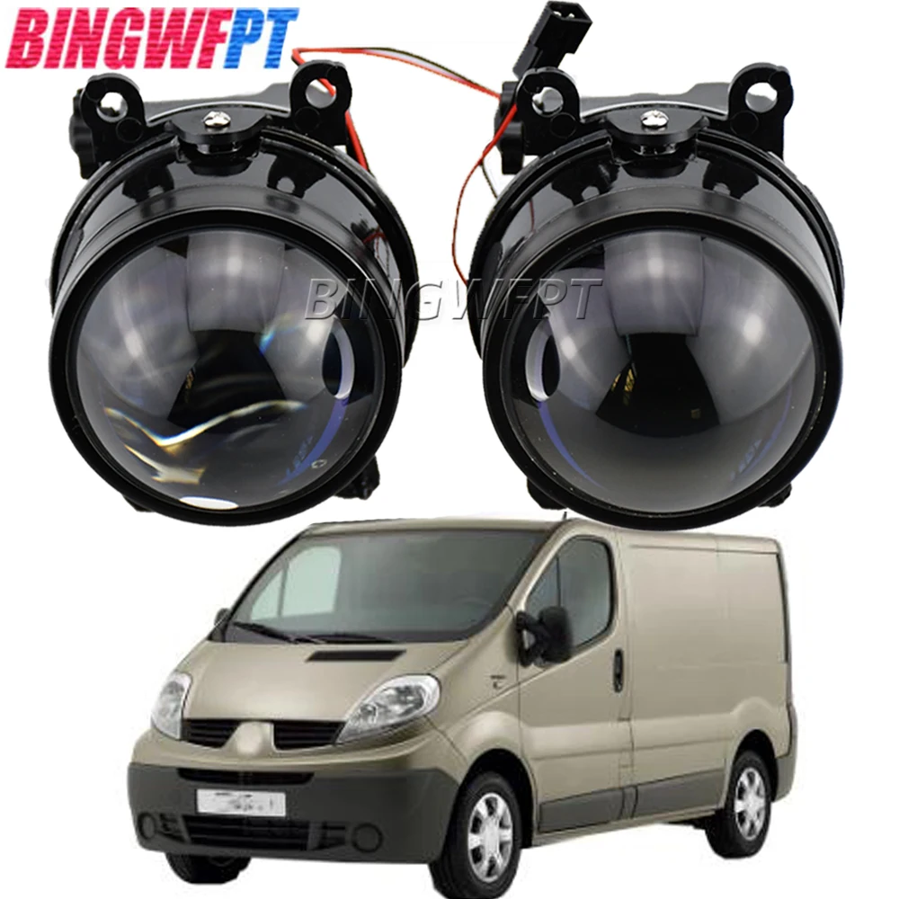 3.0 Bi-led Fog Lights For Renault Trafic 2.5L L4 Diesel Turbocharged 2003 2004 2005 2006 Hyperboloid PTF Projector Matrix Lights