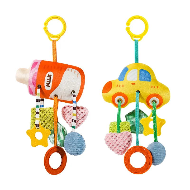 ベビー用プルアンドプレイボトル 幼児用プルアンドプレイペンダント 新生児用プルストリングラトル ベッドサイドスーザー