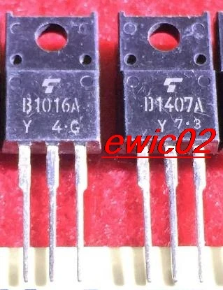 

Оригинальный товар 2SB1016A/2SD1407A/B1016A/D1407A TO220F, в наличии 5 шт.