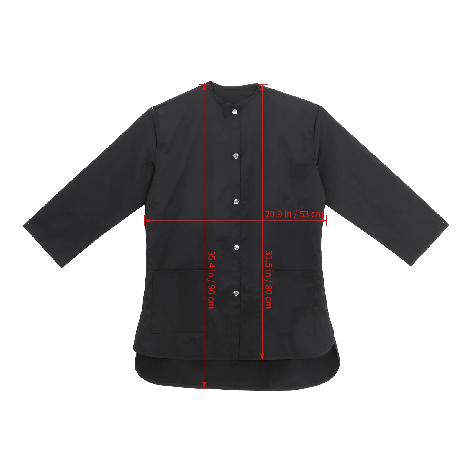 Uniforme de trabalho preto de manga longa, durável, premium, poliéster, salão de beleza, traje de trabalho, cabeleireiro, roupas de trabalho, secagem rápida