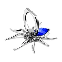 Creative spider phone holder Crystal metal 360 degree universal mobile phone finger ring holder Personalised desktop phone stand