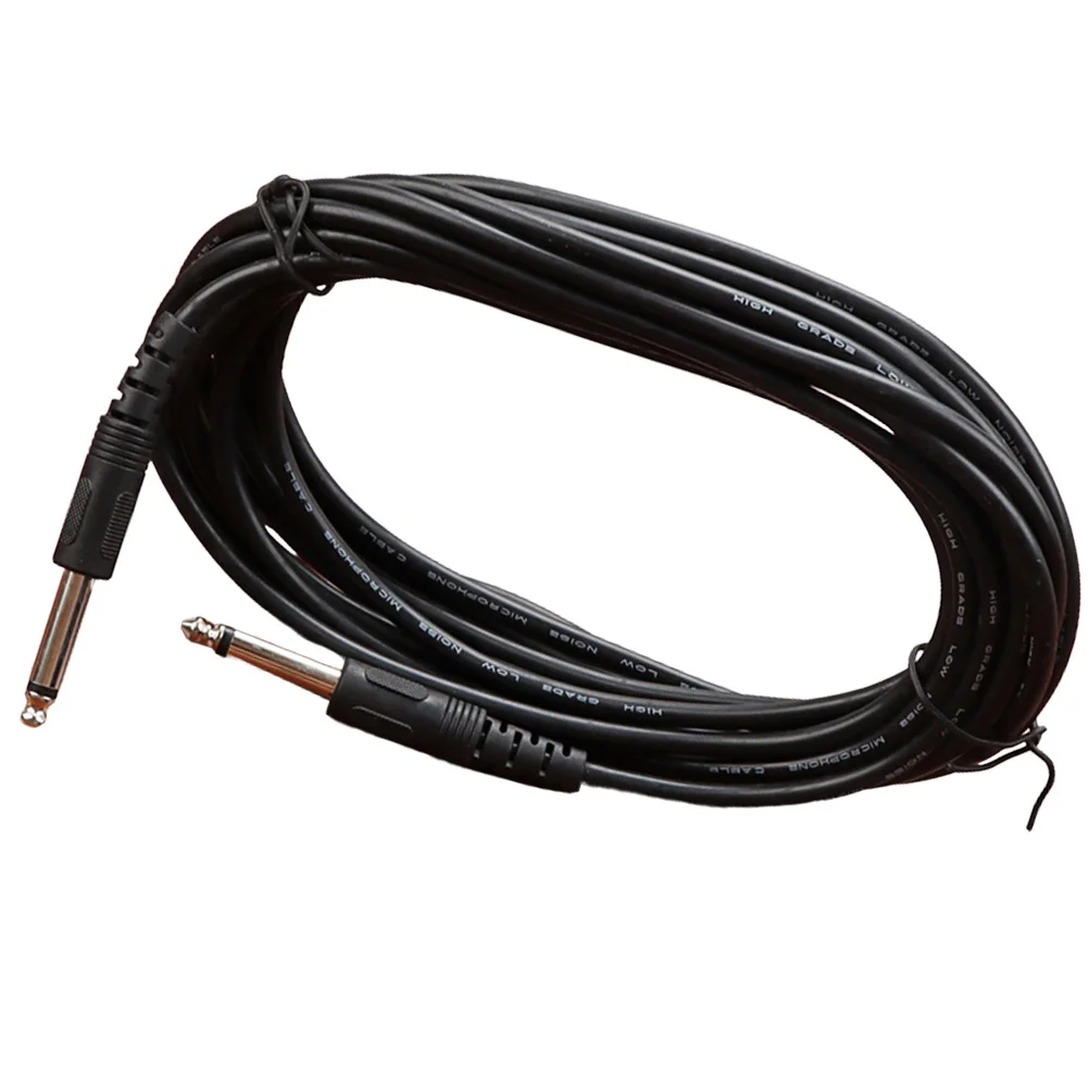 5M Guitar Audio Patch Cable Reliable Plastic Build Easy to Store Connect Wire for Musical Instruments and Effect Pedals Setup