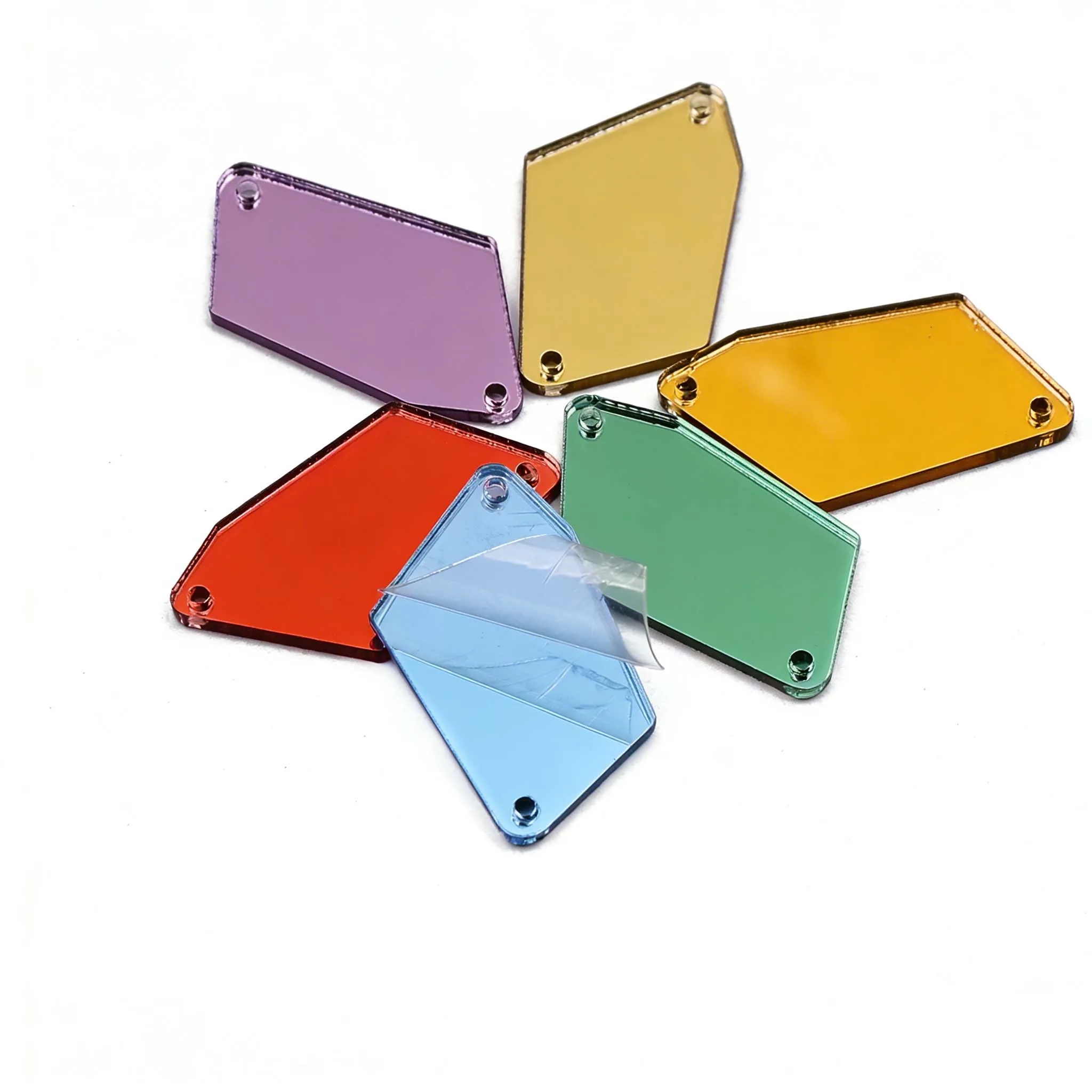 

Irregular Cosmic 30pcs Mix Cosmic Sewing Acrylic Mirror FlatBack DIY Acrylic Mirrored Rhinestones for Evening Dresses Garment