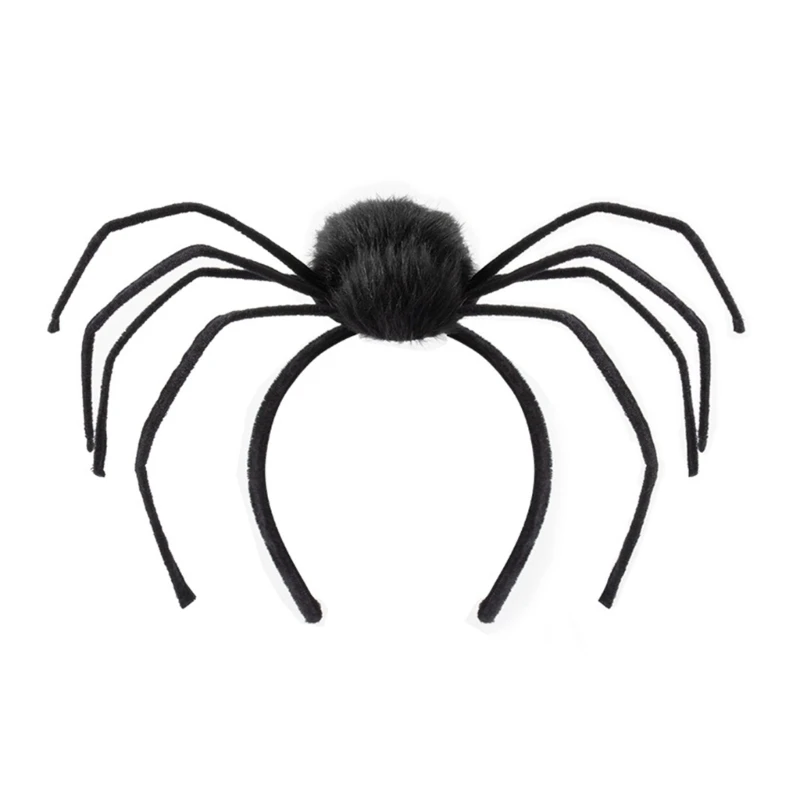 Halloween Witch Hairband Large Spiders Headband Cosplay Costume Headpiece Family Gathering Hairband Theme Party Headwear