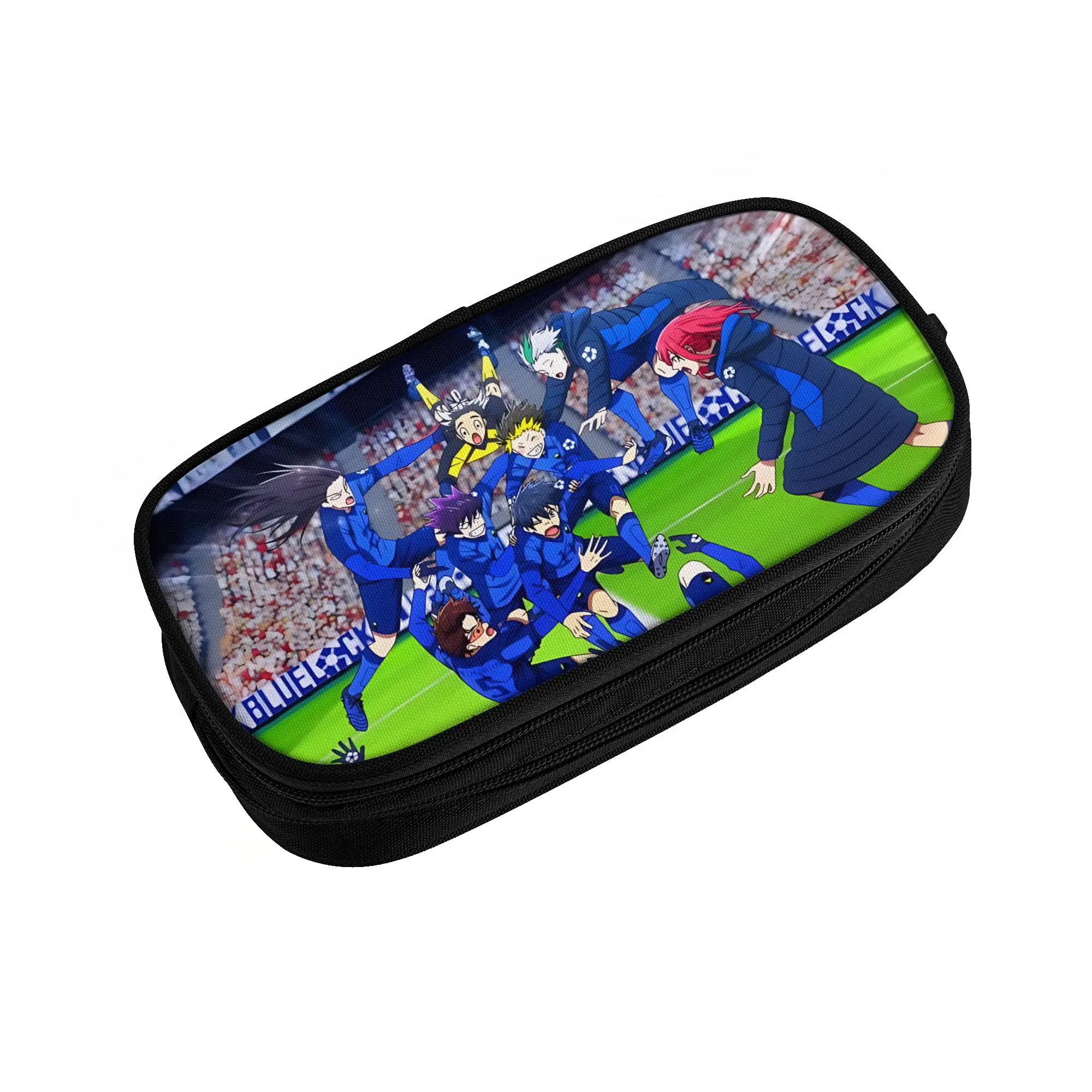 1 Piece Blue Lock Pencil Cases for Students Jump Pen Box Pencil Bag Big Capacity Pencil Pouch Pen Holder