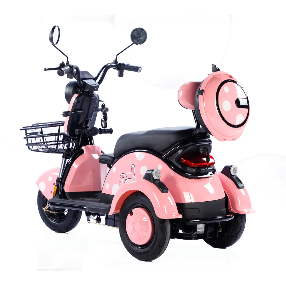 

Низкая цена, 600 Вт, 48 В/60 В, электрический грузовой трицикл, трехколесный скутер с большим запасом хода для взрослых