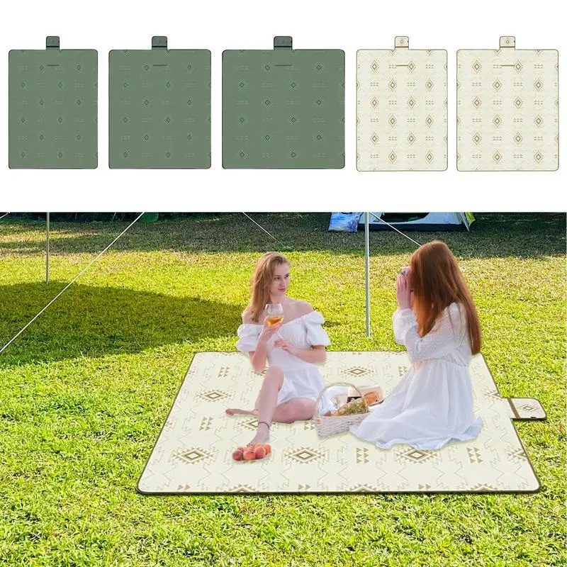 

Portable Picnic Mat Thickened Waterproof Beach Blanket Camping Tent Grassland Mat Outdoor Camping Floor Mat Picnic Sleeping Pad