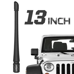 13 Inches  Antenna For Jeep Wrangler JK JKU JL JLU Rubicon Sahara Gladiator Reception Mast Adapter Car Accessories 2007-2021