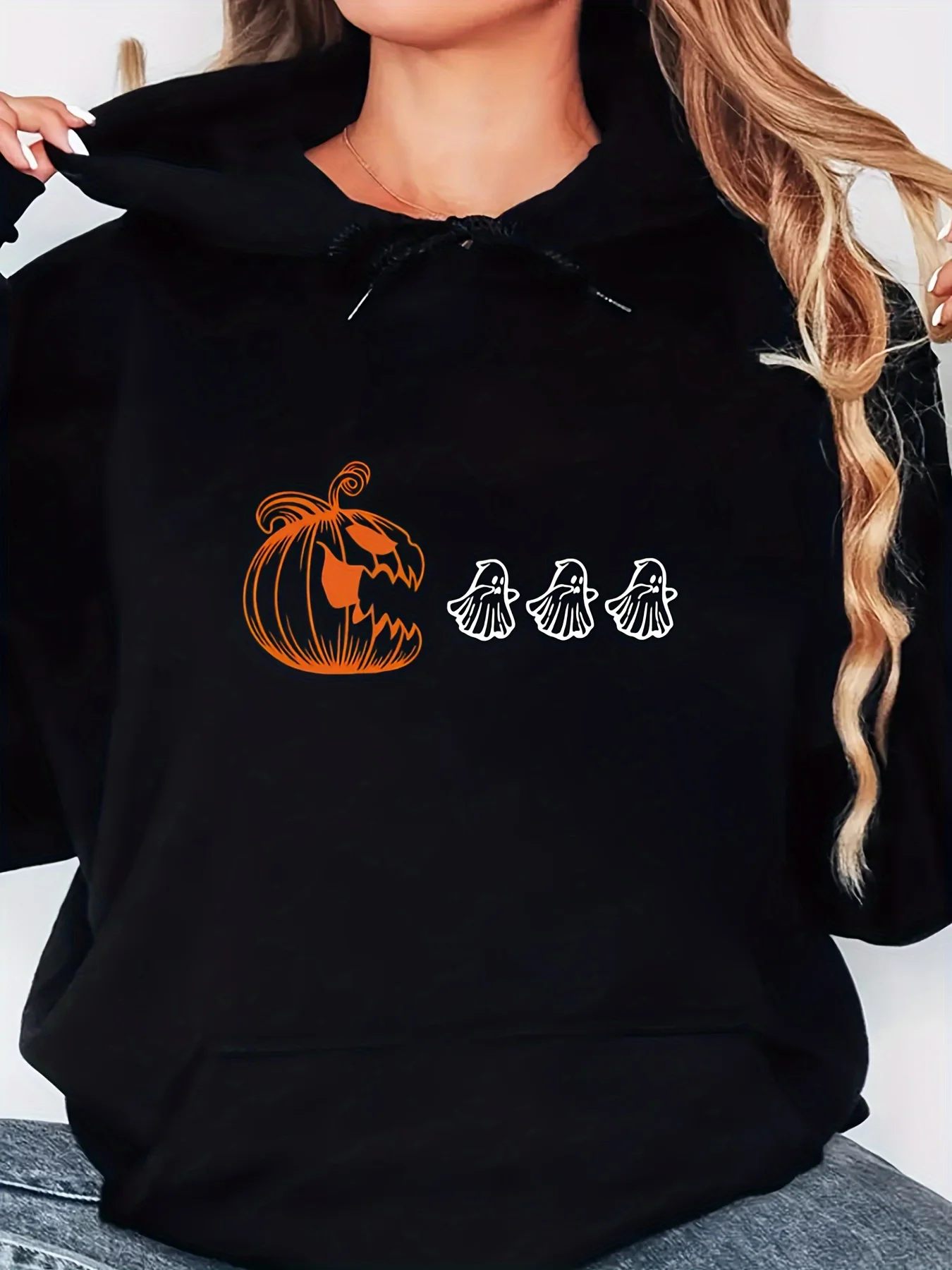 

Halloween Graphic Printing Autumn and Winter Cotton Hoodie for Men and Women Outdoor Street Sports Training Brand Trend