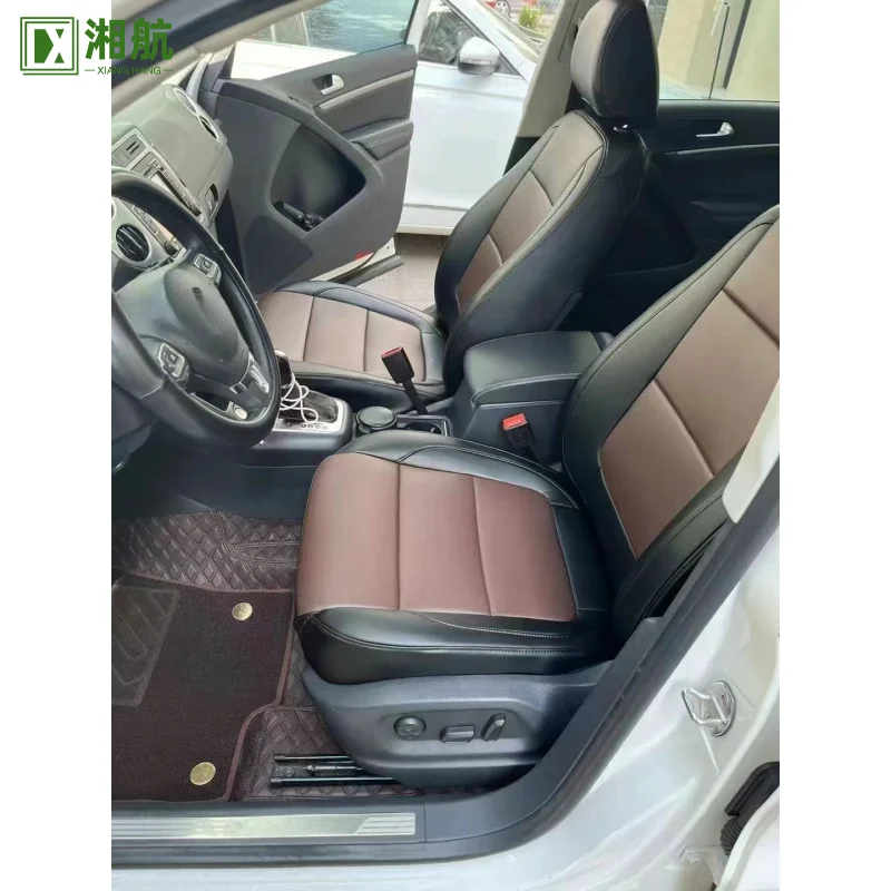 

Подходит для Volkswagen, универсальный чехол для 5-местного сиденья, полный комплект, роскошная водонепроницаемая подушка из искусственной кожи для переднего и заднего автомобильного сиденья