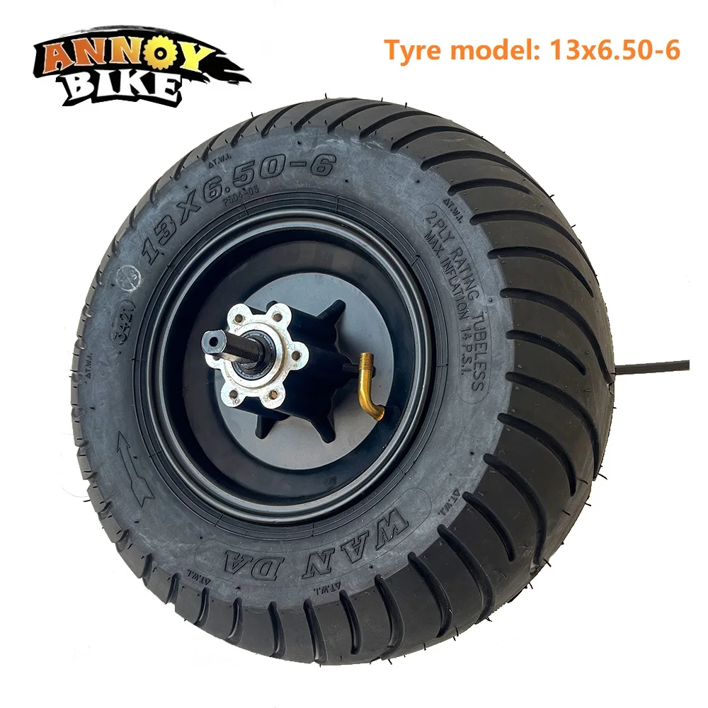 13 inch 48-72V 3500W 60H Wide Hub Motor Citycoco 60H Fat Road 13x6.50-6 Scooter Motor Wheel open size 197mm