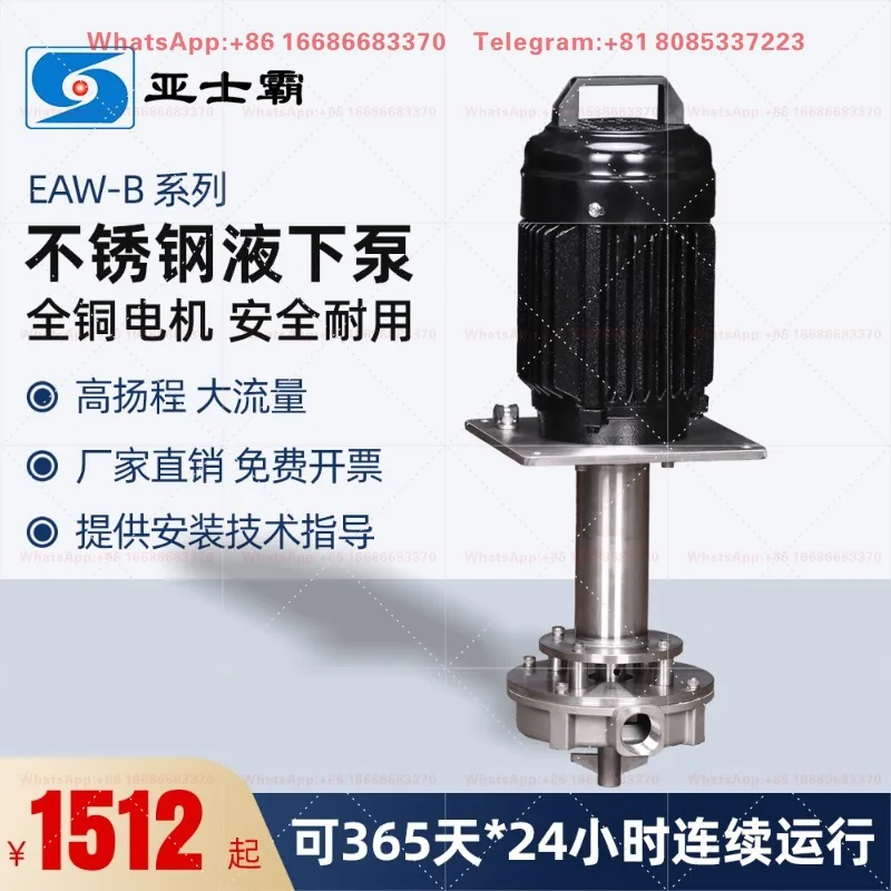 Asba EAW-B Series Stainless Steel Pulp Pump Granular Pump Soy Milk Pump Mud 380V Circulation-image