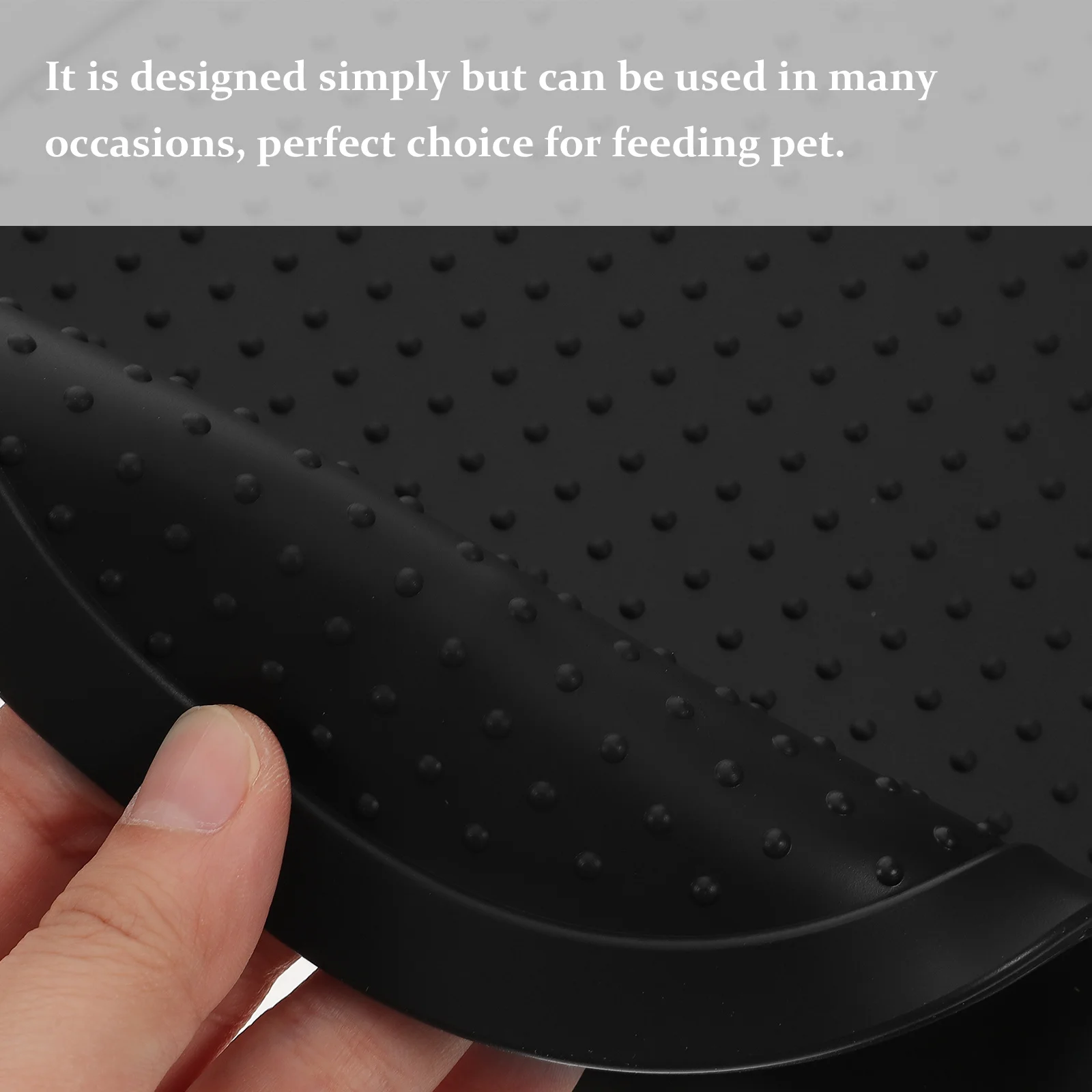 

Pet Feeding Mat Dog Cat Bowl Floor Mat Insulated Bite Resistant Slow Eating Placemat Decorative Household Feeding Supply