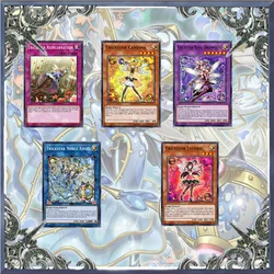 61PCS Trickstar Yugioh Card Game Deck Easy Play Not Original Master Duel DIY Deck MD Trickstar Noble Angel