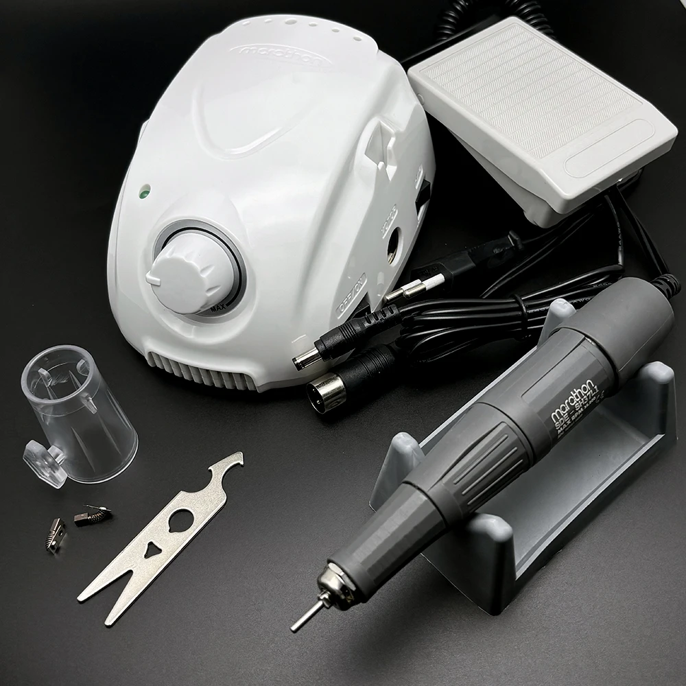 65W Electric Nail Drill for Marathon Engraving & Milling - 35000RPM High-Speed Manicure Machine for Professional Nail Care