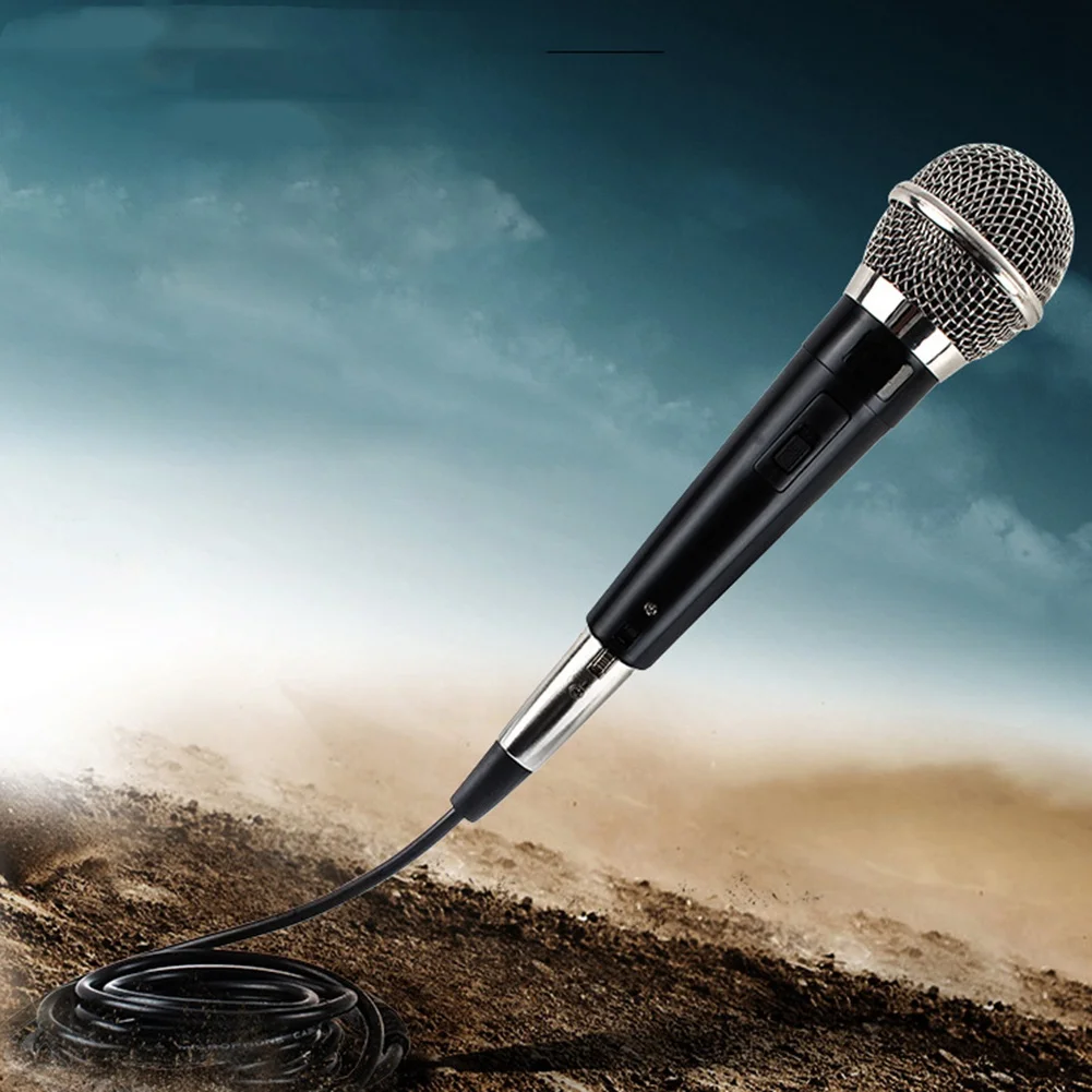 Karaoke Microphone MIC Handheld Dynamic Wired Dynamic Microphone Clear Voice for Karaoke Vocal Music Performanc