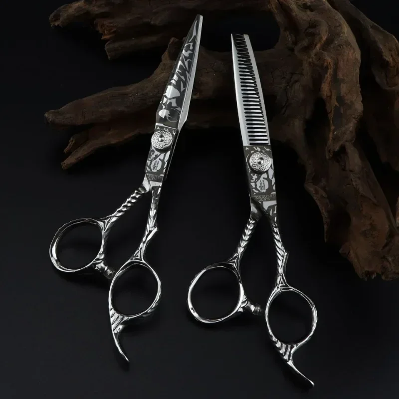 

Professional Hairdressing Scissors,Barbershop Hair Cutting Shears,Barber Thinning,5.5/6/6.5/7/7.5/8/9 Inch,Japan Hair Scissors