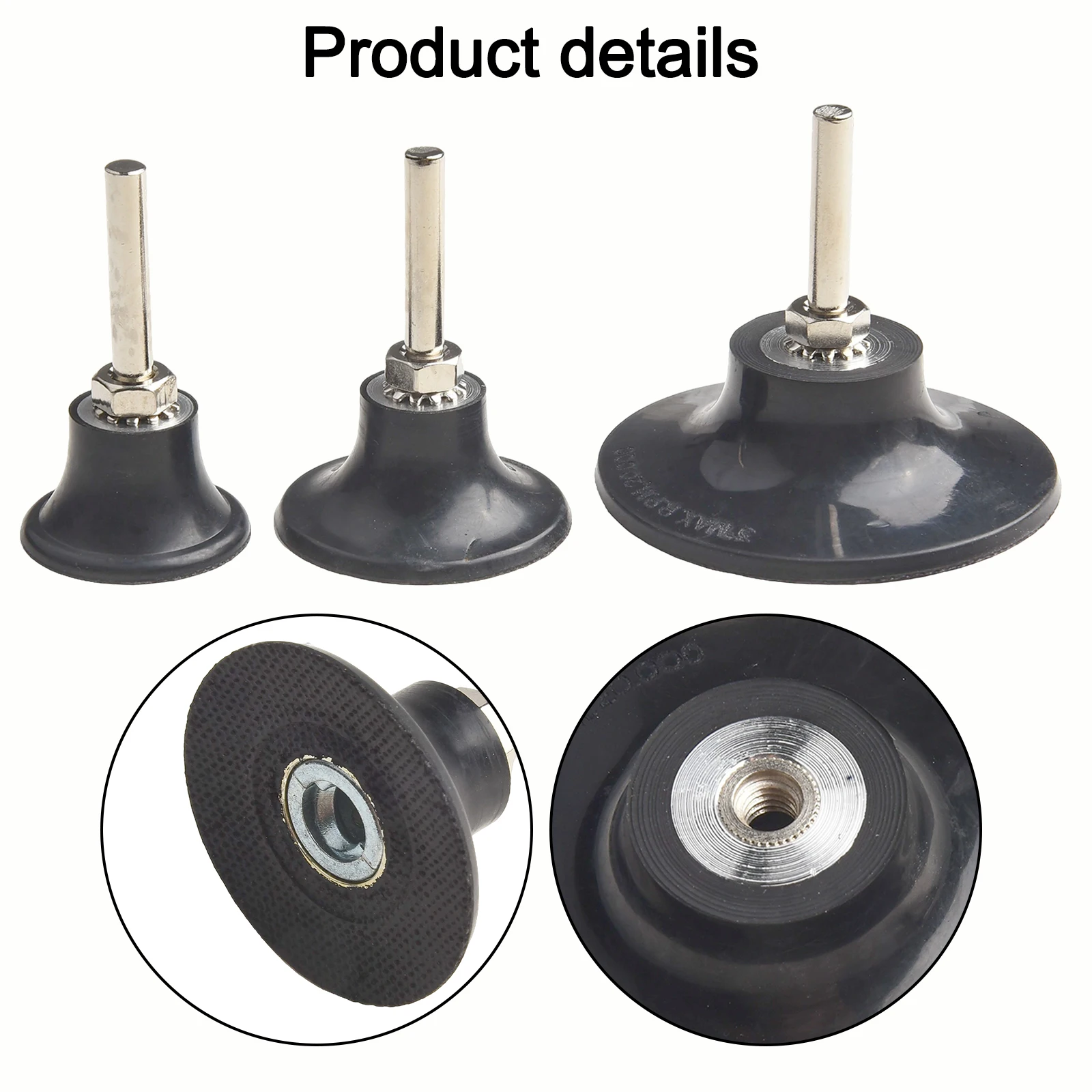 Workshop Tools Sanding Disc Holder Quick Replacement Rubber Pad For Sanding Tools Cleaner Removable Shank Rubber Pad