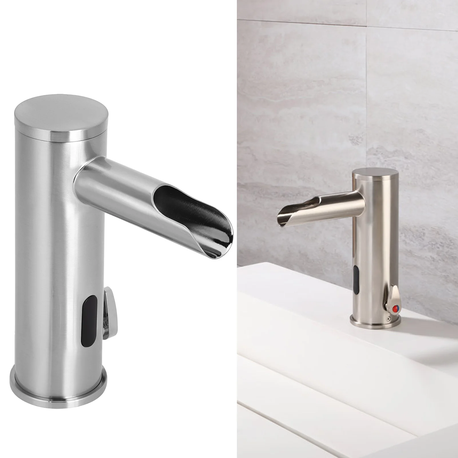 

Automatic Induction Faucet Automatic Touchless Faucet Hot Cold Induction with Temperature Adjustable Knob Supplies G1/2