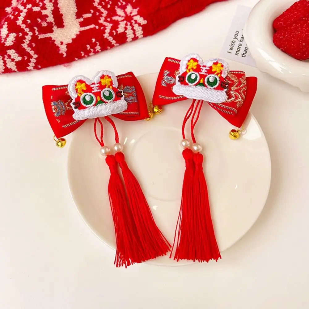 

Hair Accessories Children New Year Hairpin Hanfu Headdress Tiger Shape New Year Barrettes Ancient Style Costume Headwear