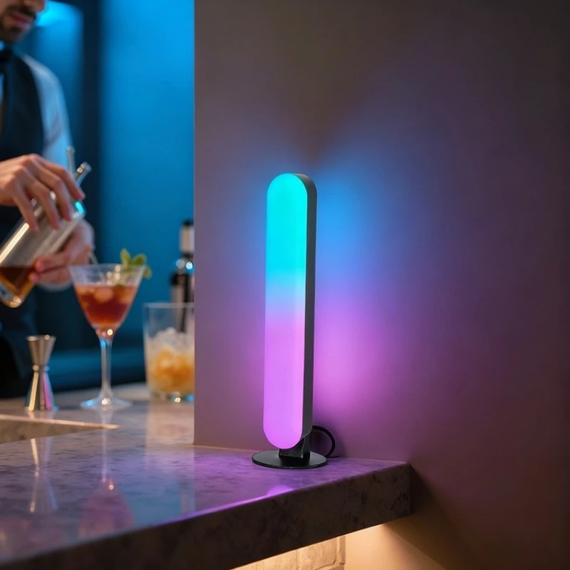 الملونة RGB المزاج ضوء اتصال بلوتوث LED أضواء المحيطة غرفة المعيشة بار غرفة نوم المزاج مصباح ديكورات المنزل مصابيح الليل