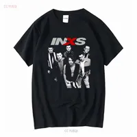 INXS Band T Shirt HOT gift for mom art new year long or short sleeves vintage Washed Versatile homme Casual streetwear Soft