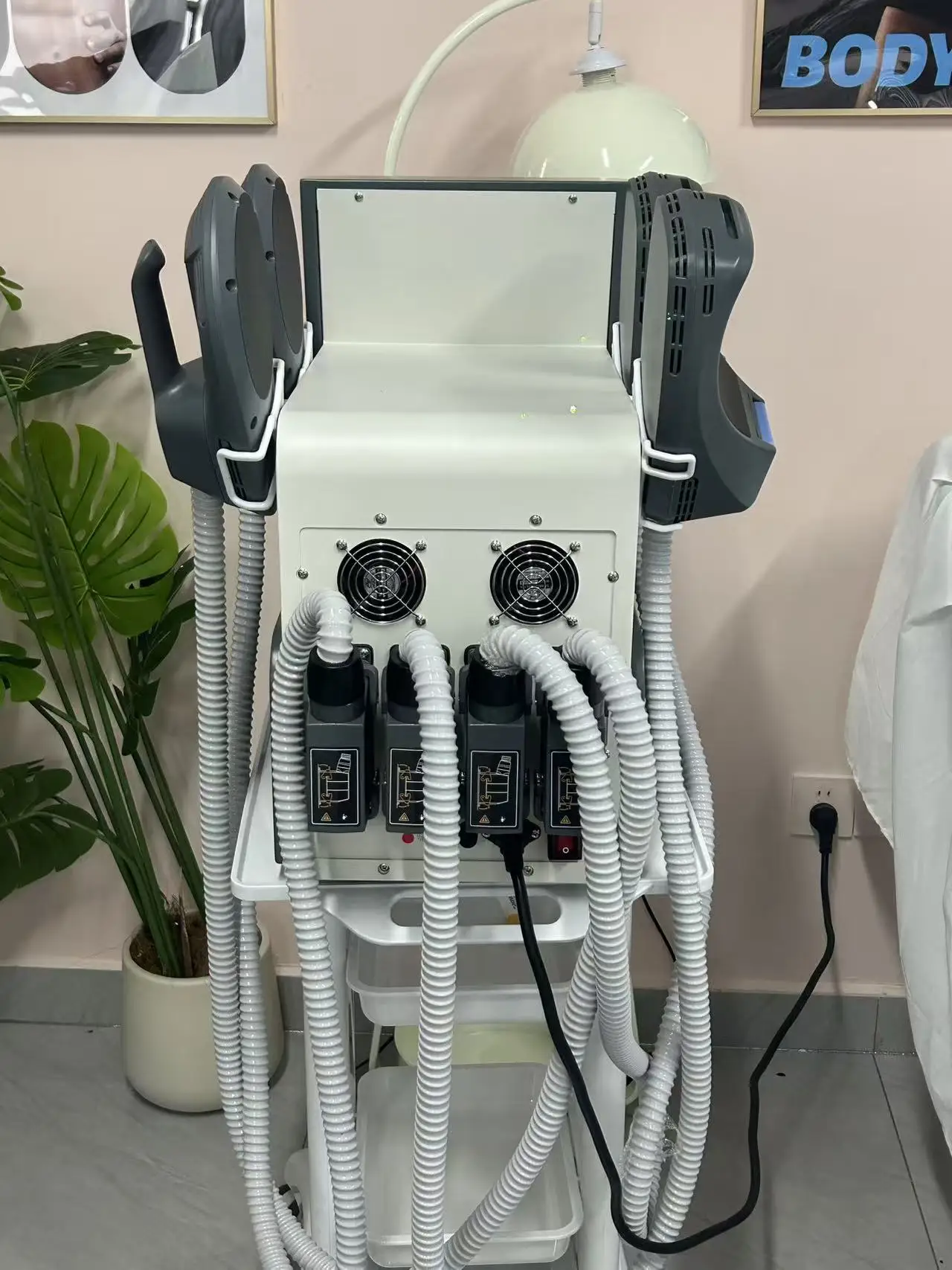 

Professional RF MYOSLIM Body Sculpting Machine Electric EMS Fat Burning Slimming Muscle Stimulator T15 6500W 2-5 Handles