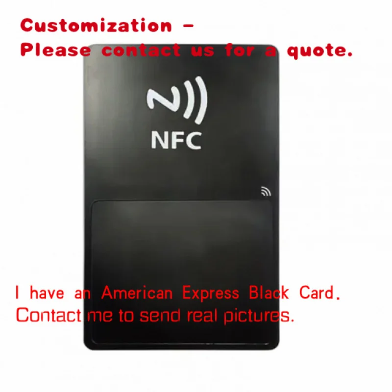 

custom.Custom Matte Black NFC Business Card Laser Engraved Stainless Steel RFID Metal Card with Digital Chip Blank