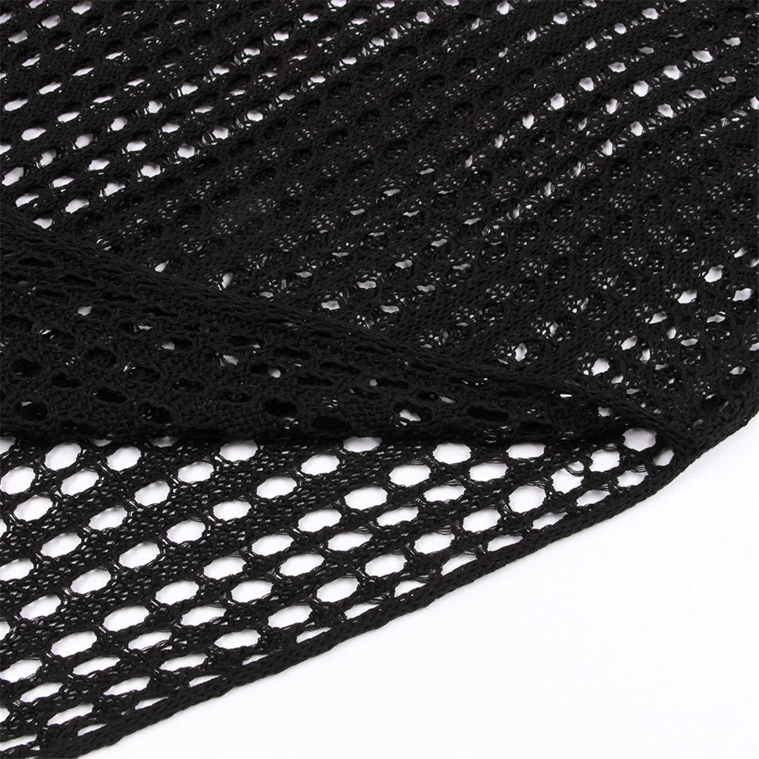 S - XL Rückenfreie, ausgehöhlte, gestrickte, gehäkelte Tunika, Strand-Überwurf, Strandkleid, Strandmode, Damen V3660 – Detail 26