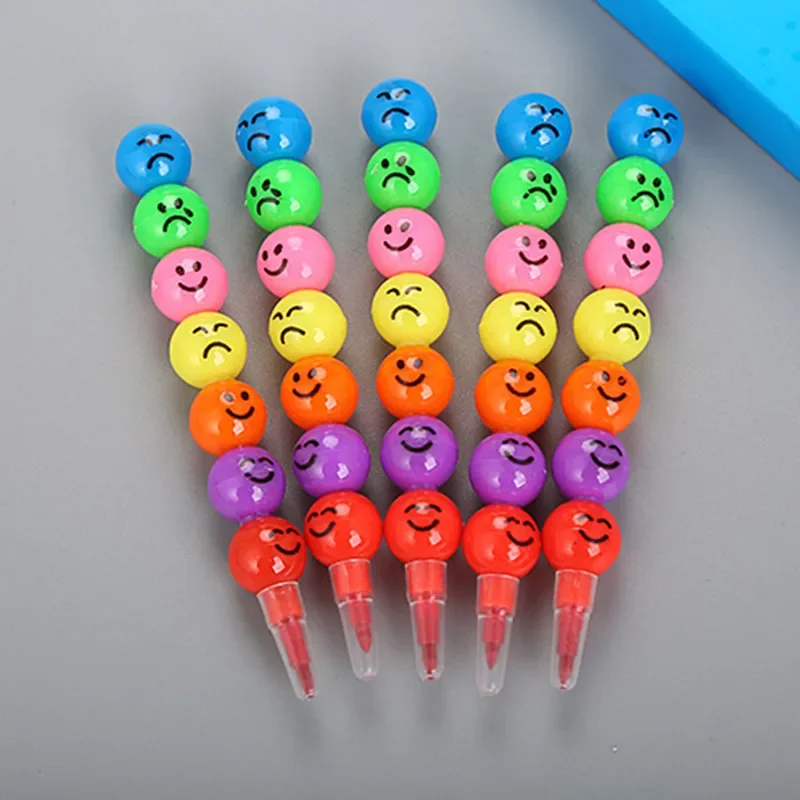 1pcs 7 Color Crayons Art Supplies for Kids Pastel Pen Drawing Set Stationery Face Crayons Kawaii School Supplies Drawing