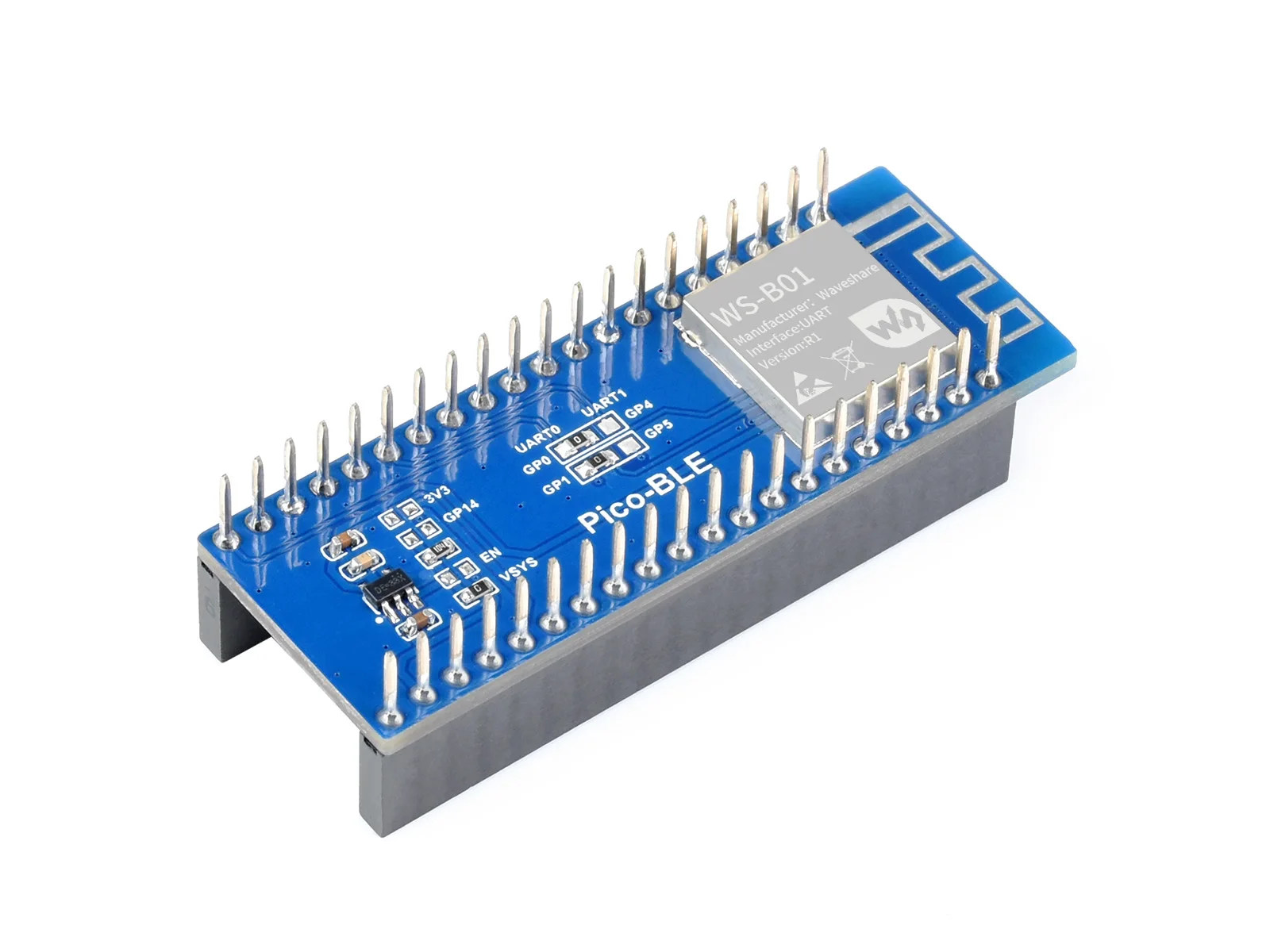 Pico-BLE,Dual-Mode Bluetooth Module For Raspberry Pi Pico, SPP / BLE, Bluetooth 5.1 Wireless