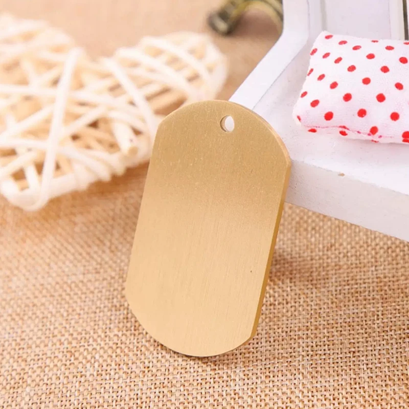 

10pcs Brass Blanks Engraving Dics Metal Stamping Circle Tags Plain Nameplate