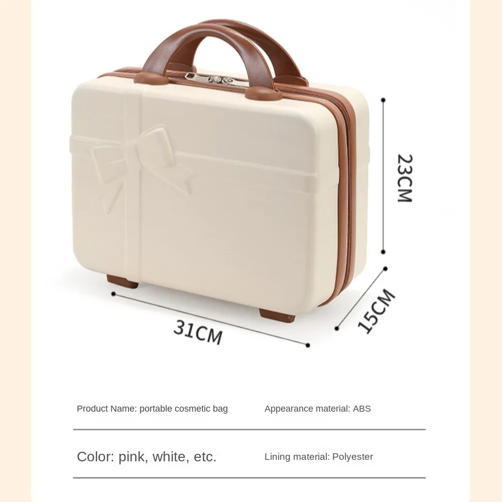 Hand Carry Strap On Luggage Cosmetic Makeup Toiletries Travel Organizer Bag Small Makeup Box Short Trip Travel Bags