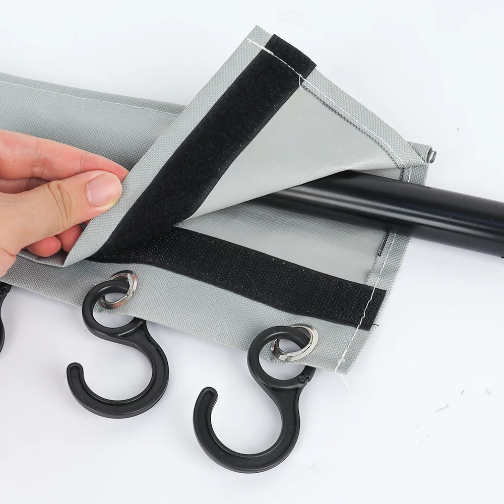 

Hook Rail with Keder/Piping Camping Coat Hooks Racks For Caravan Motorhome Keder Piping Rail Strips or Tent Roof Poles