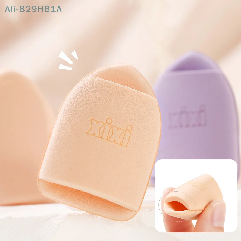 2pcs Mini Size Professional Cosmetic Cushion Puff Concealer Foundation Detail Puff Finger Puff Set Makeup Sponge Beauty Tool