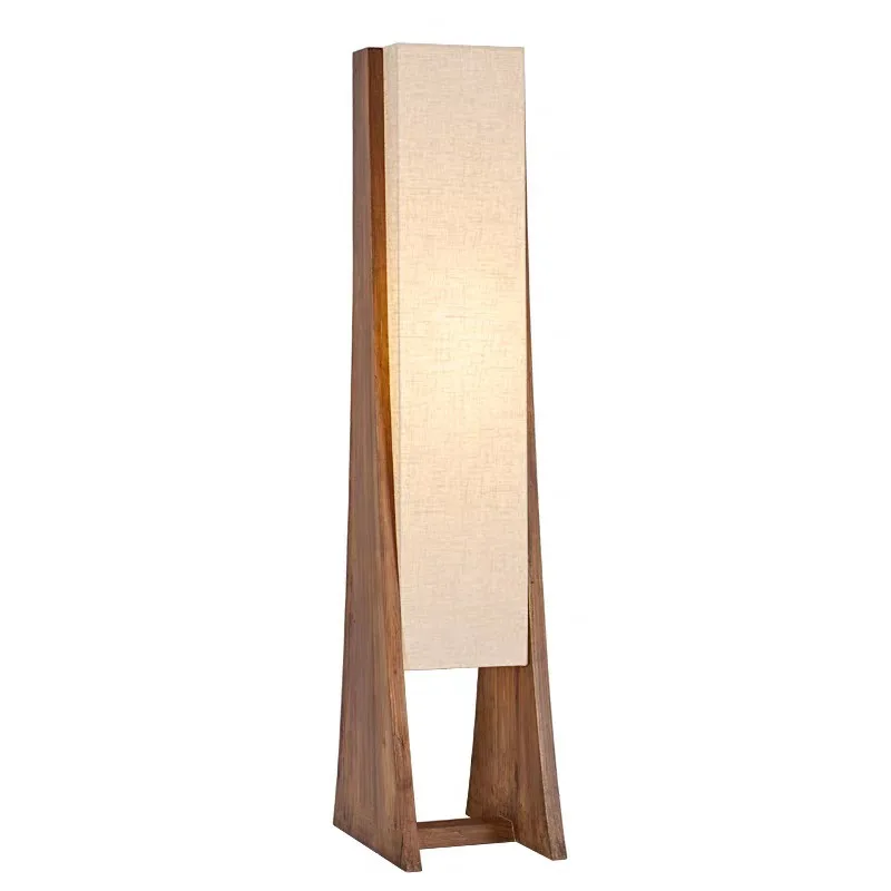 old wood is surprised by  dead wind floor lamp, the retro aisle atmosphere vertical lamp in the bedroom next to