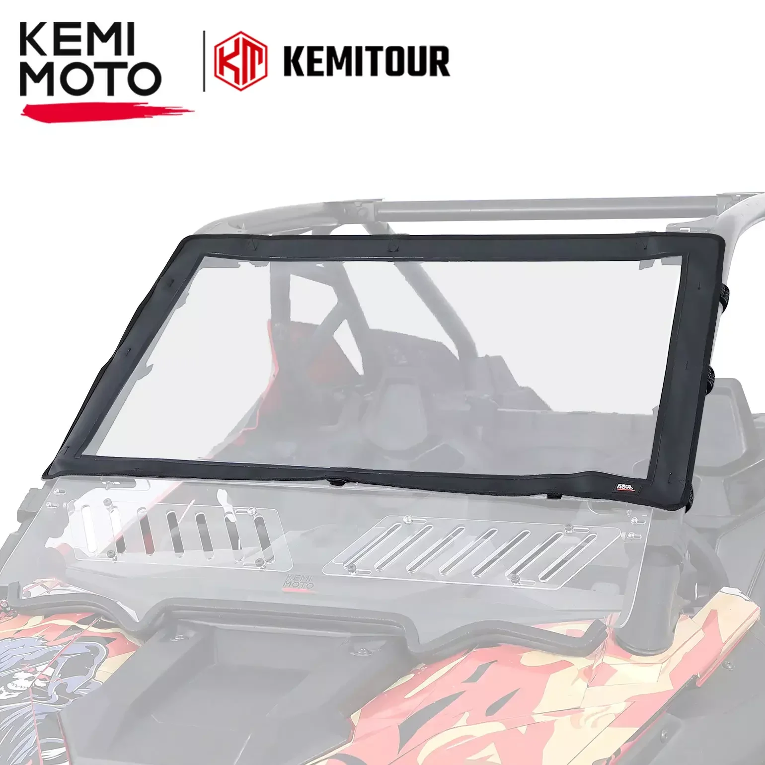 

Front PVC Windshield KEMIMOTO UTV Compatible with Polaris RZR PRO XP / 4 Turbo R/4 2020 2021 2022 2023 Half Windscreen