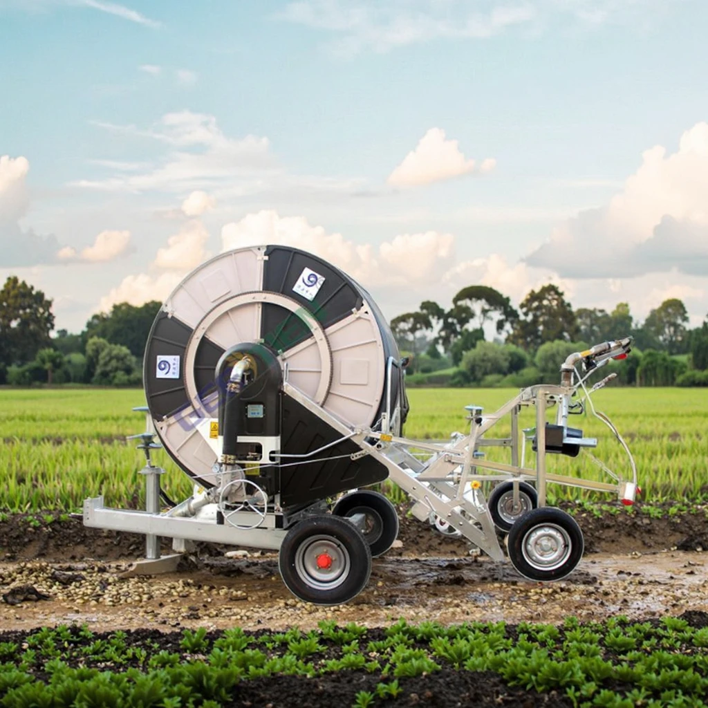 Farm Irrigation System With Hose Reel & Rain Sprinkler Irrigation Machine