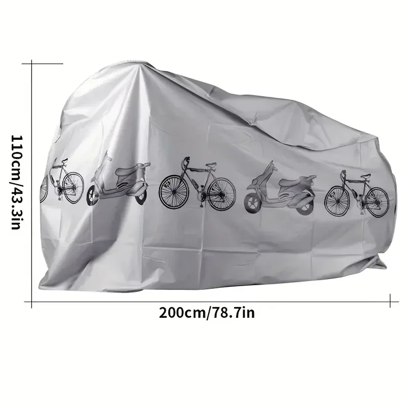 1Pc Bicycle cover, electric vehicle cover, motorcycle rain cover, dust cover, dust cover, sun protection, sun shading