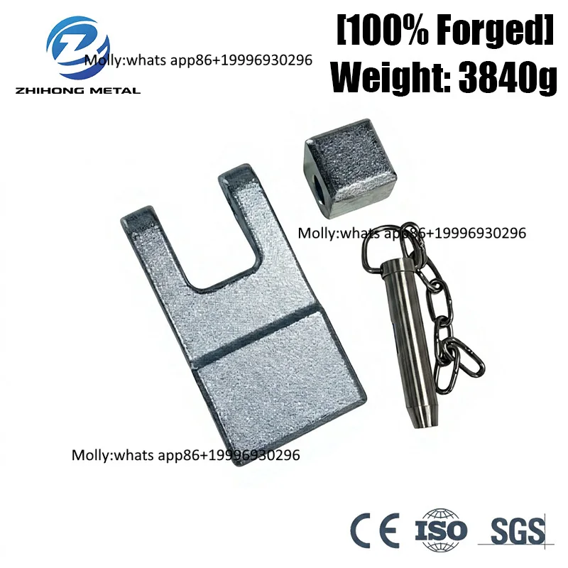 Heavy Duty Removable Hinge Plate High-Grade Stainless Steel Pin Hot-Dip Galvanized Surface for Open Top Containers Logistics