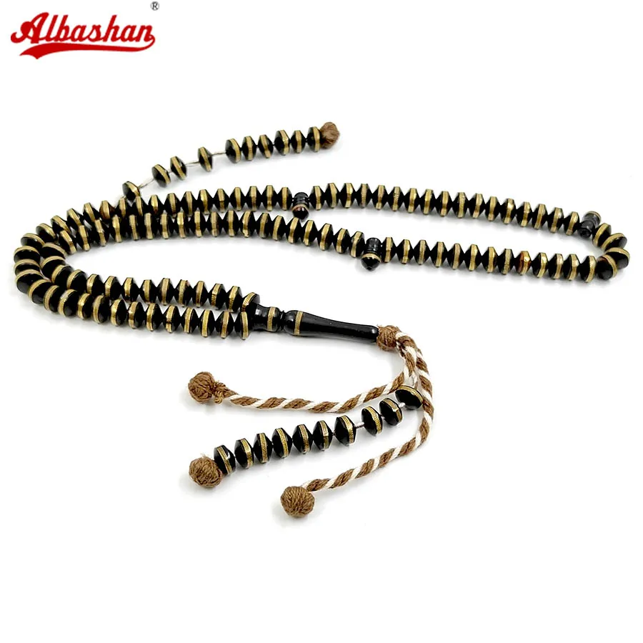

Tasbih 100 Natural kuka tree beads muslim Misbaha prayer beads eid ramadan luxurious gift arabic fashion