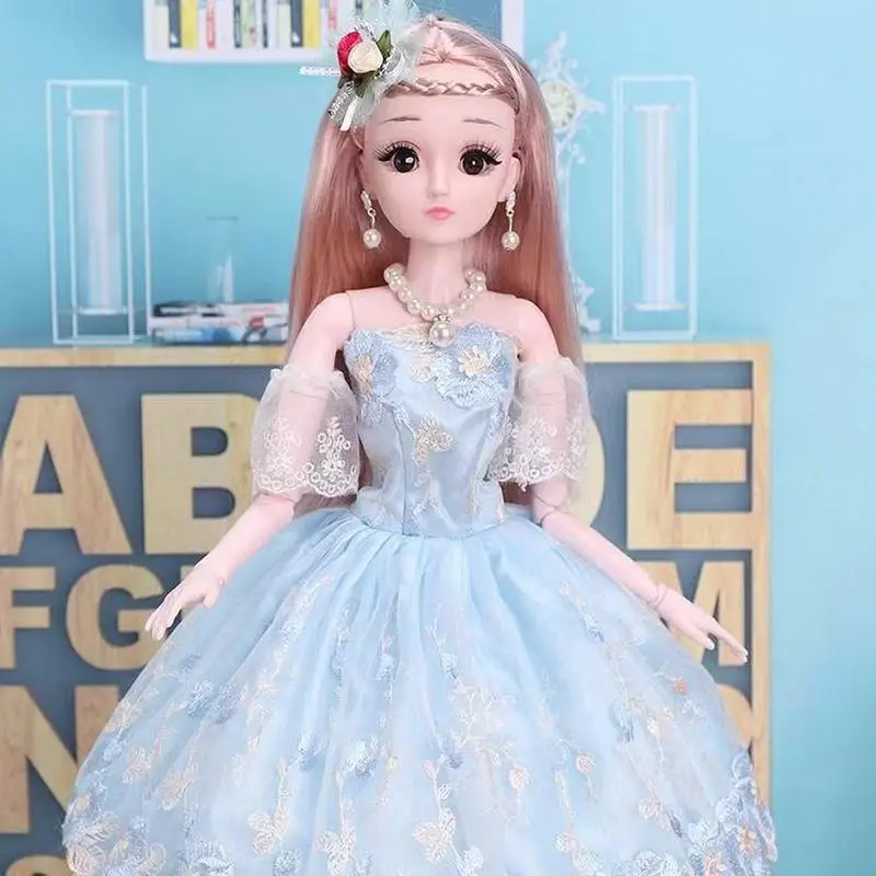 1/3 60cm 20 Movable Jointed BJD Doll Toy Fashion 3D Eyes Dolls With Clothes Jewelry Shoes Accessories Toys for Girls
