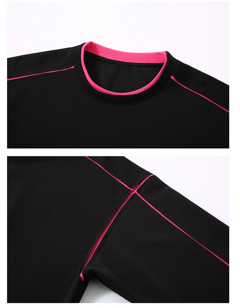 New Arrivals for Spring  Autumn Street Style Plus Size Men Color-Block Crewneck Long-Sleeve Loose Fake Two-Piece Top170kg10XL