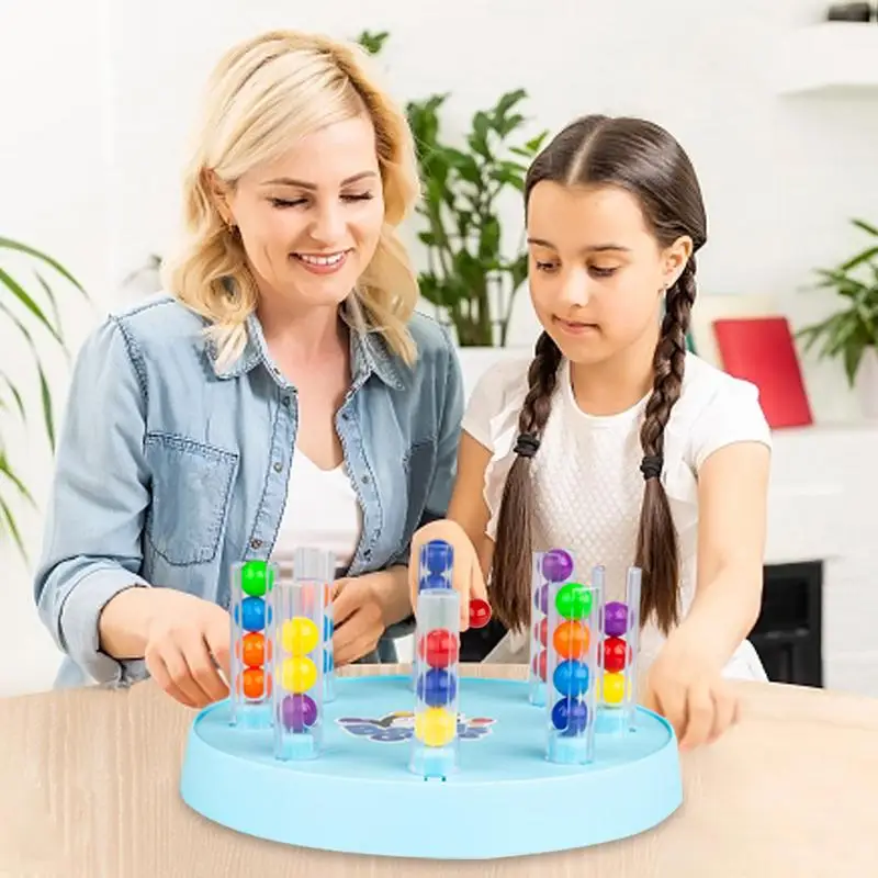 Sorting Games Colorful Beads Matching Toy Educational Matching And Counting Toy Tabletop Learning Game Multifunctional For