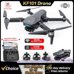 KF101 Max Drone FPV Brushless Motor GPS Return 4K HD Camera 360 ° Laser evitamento ostacoli grembiule da parcheggio RC Quadcopter Drone Toys