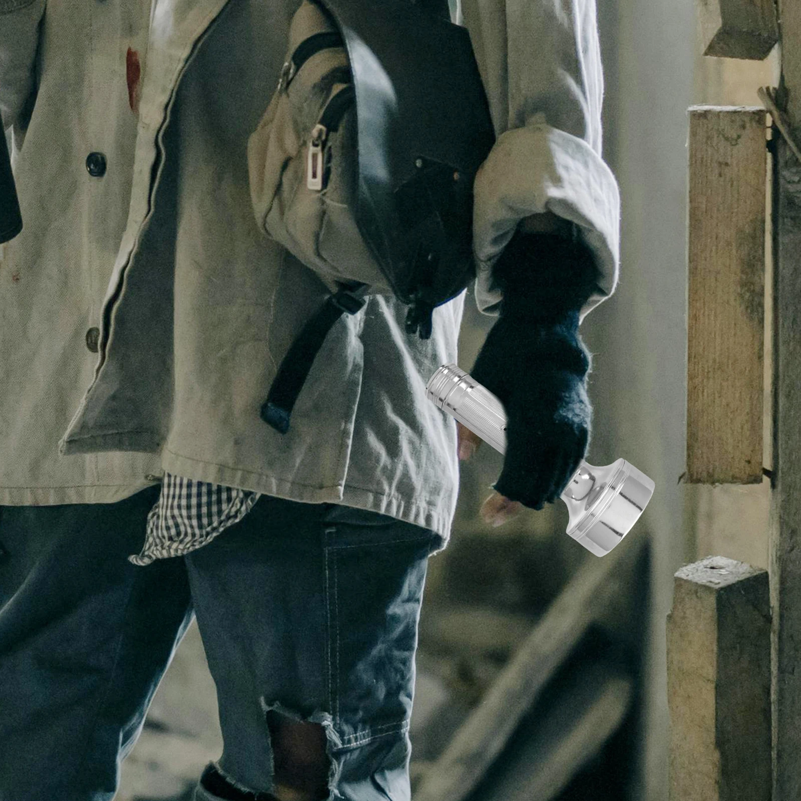 خمر مصباح يدوي معدني الطراز القديم الألومنيوم الشعلة الرجعية المحمولة تعمل الريفية المنزل استخدام معدات التخييم الطاقة #3