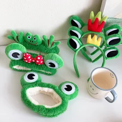 Funny Frog Headband For Women Head Band Skincare Soft Makeup Hairbands Cartoon My Melody Headband Wash Face Head Hoop accessorie