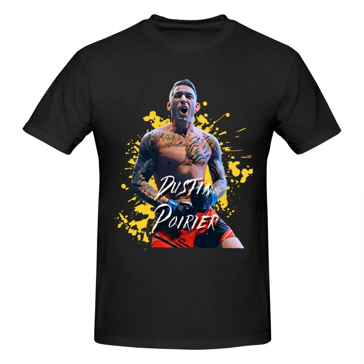 Igbbmn Dustin Poirier Vintage T Shirts Graphic Y2K Idea Cotton T-Shirts For Men Women Tops